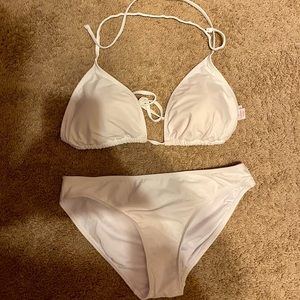 Very Cute Plain White Bikini! NEVER BEEN WORN!